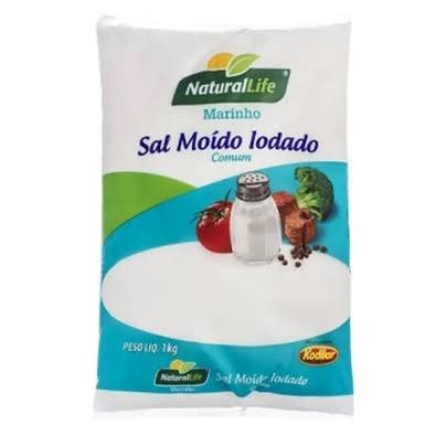 Sal Marinho Iodado Natural Life Pct 1kg