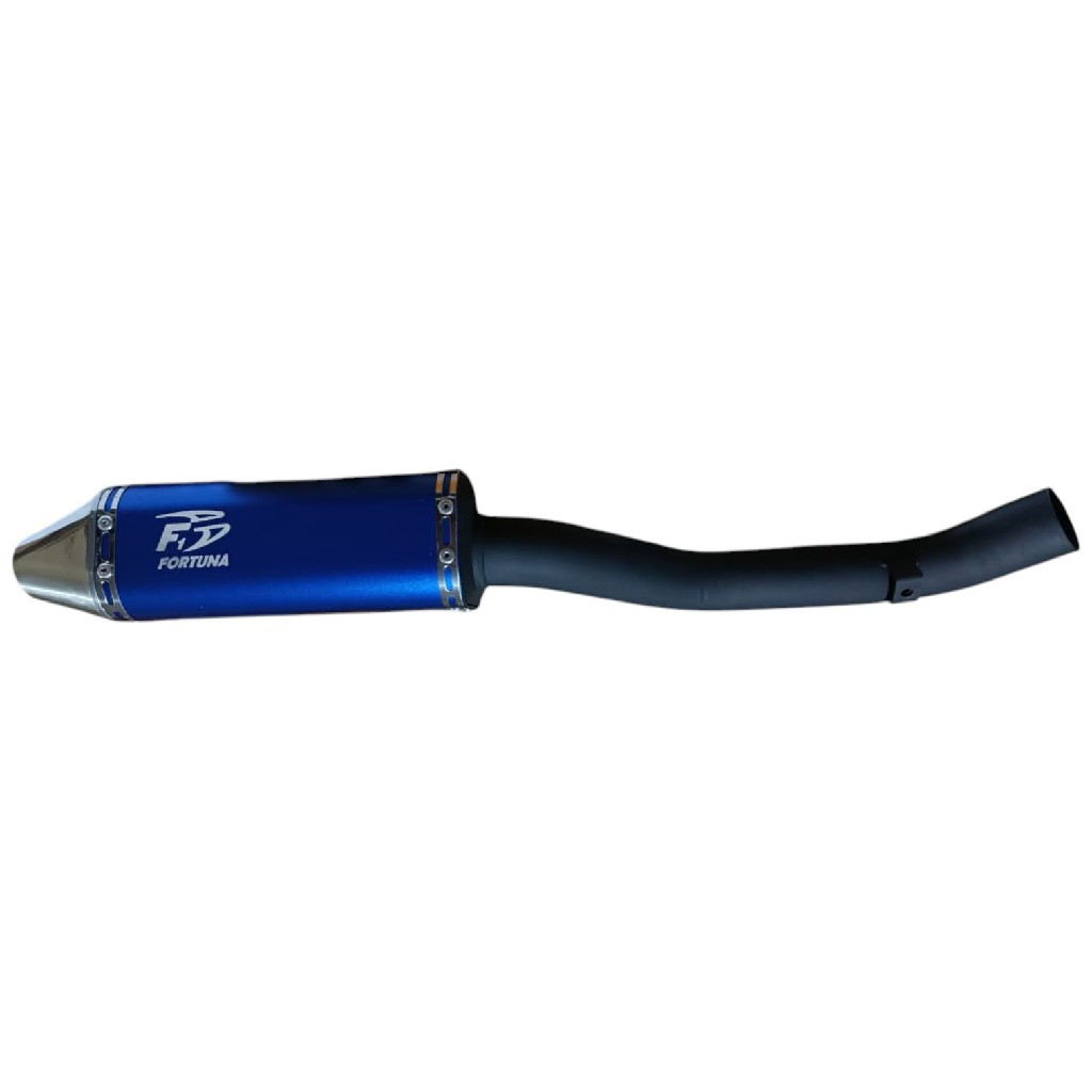 ESCAPE CRF 230/240 MM MINI TRI AZUL CURVA INOX ALUM FORTUNA