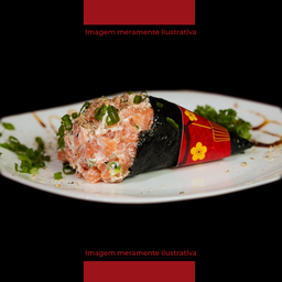 Temaki Salmão skin c/ Arroz e cheese