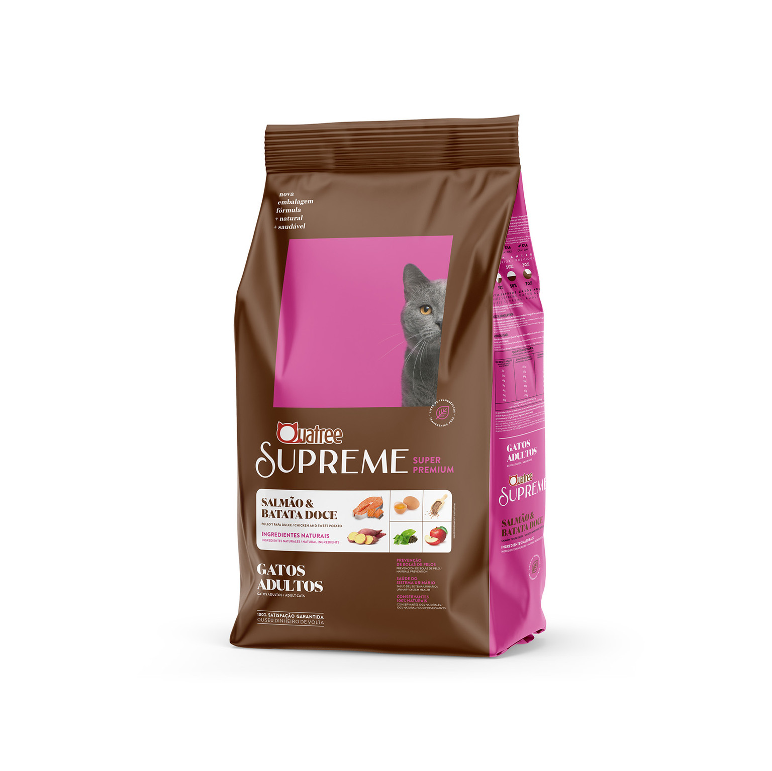 QUATREE SUPREME GATOS ADULTOS SALMÃO 10KG