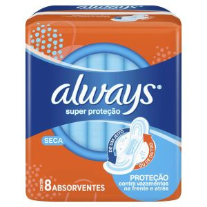 ABSORVENTE ALWAYS C/ ABAS SECA C/8UN