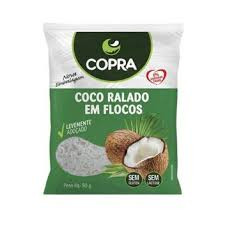 COCO RALADO FLOCADO MARCA COPRA EMBALAGEM DE 50 GR