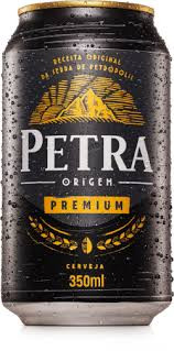 CERVEJA PETRA PREMIUM ESCURA LATA DESCARTAVEL 350ML