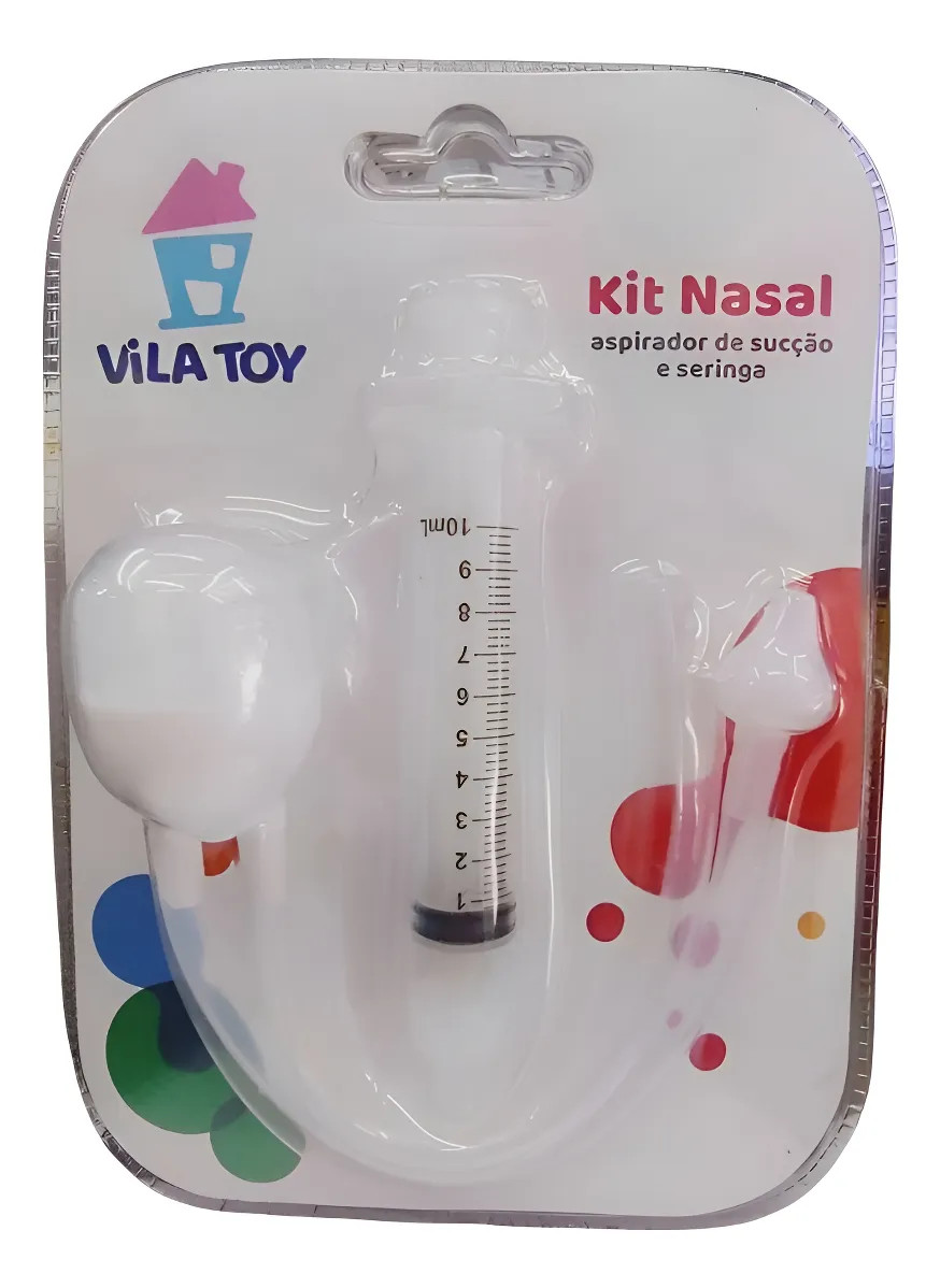 KIT NASAL VILA TOY /ASPIRADOR + SERINGA NASAL