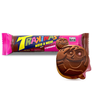 TRAKINAS MEIO CHOCO/MORANGO 54X126G NOVA