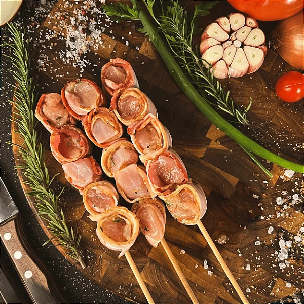 Espetinho de Frango c/Bacon