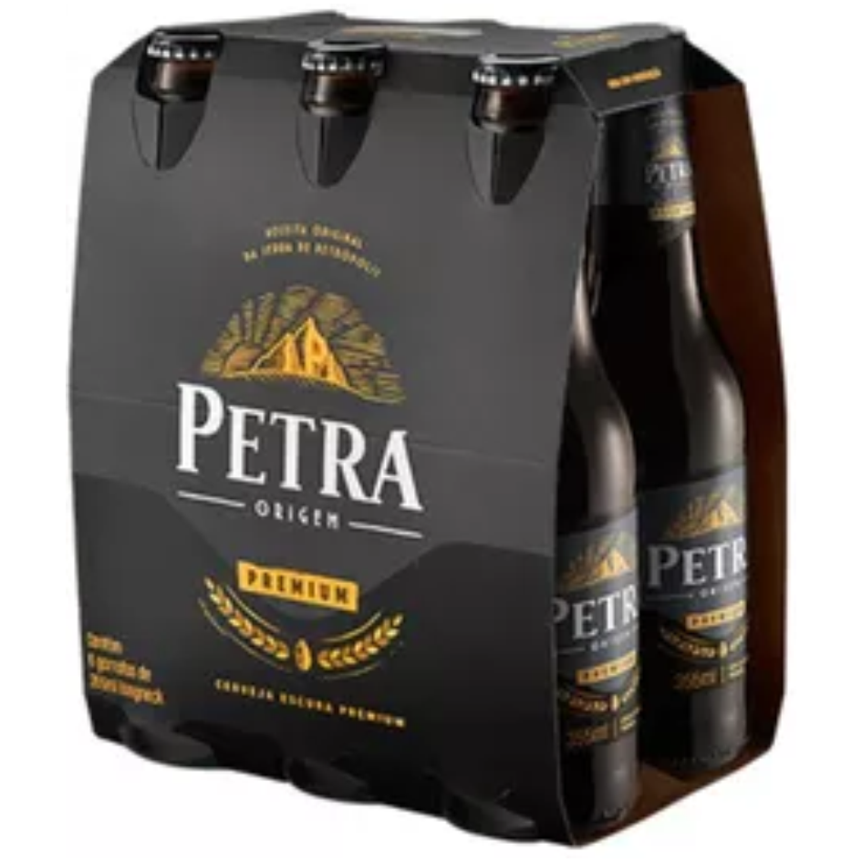 CX CERVEJA PETRA PREMIUM ESCURA LONG NECK 330ML C/6UN