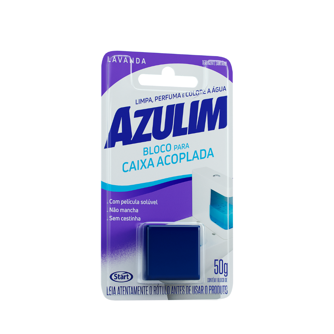 BLOCO SANIT CX ACOPLADA AZULIM 50G LAVANDA