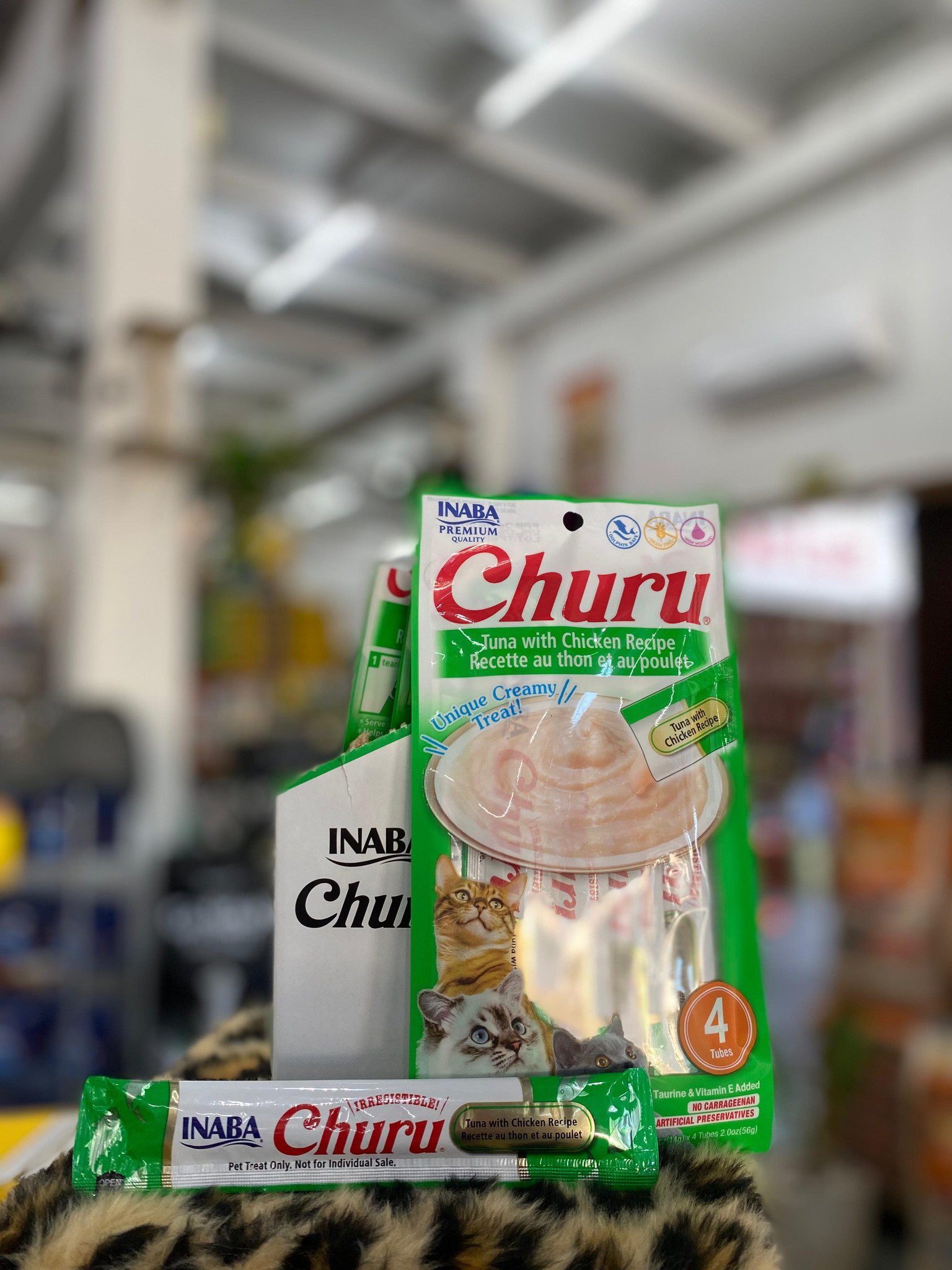 Petisco Cremoso Churu Sabor Atum com Frango