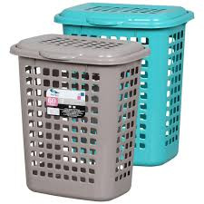 CESTO TELADO RISCHIOTO RETANG C/TAMPACAPUCCINO/VERDE 60L