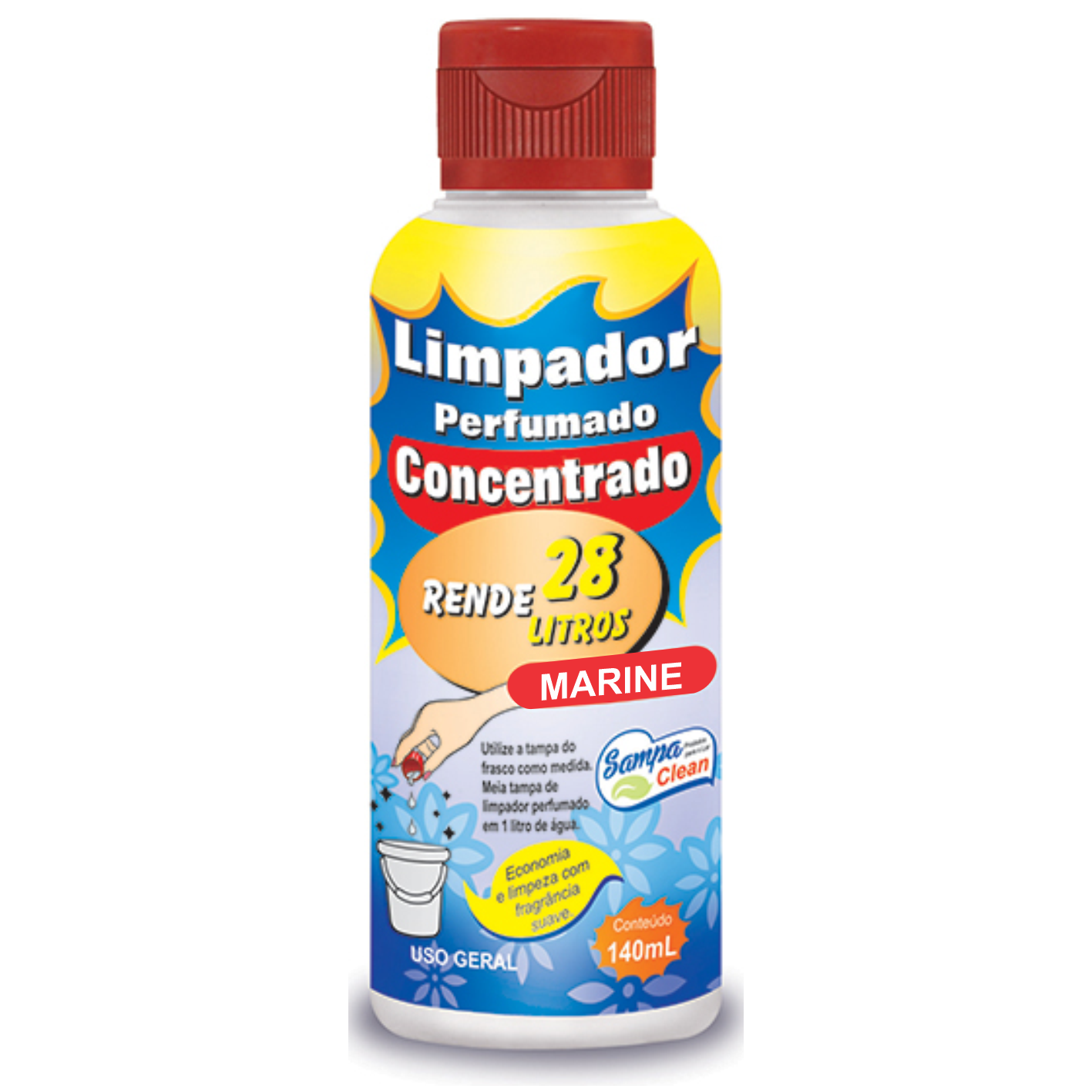 LIMPADOR CONC SAMPA CLEAN MARINE 140ML