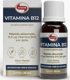 Vitamina B12 Gotas Frasco Menta 20ml