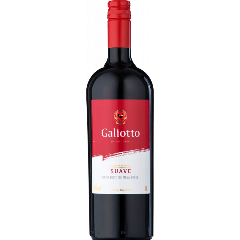VINHO GALIOTTO SUAVE TINTO 1L