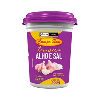 Tempero Alho e Sal Campo Bom 300g