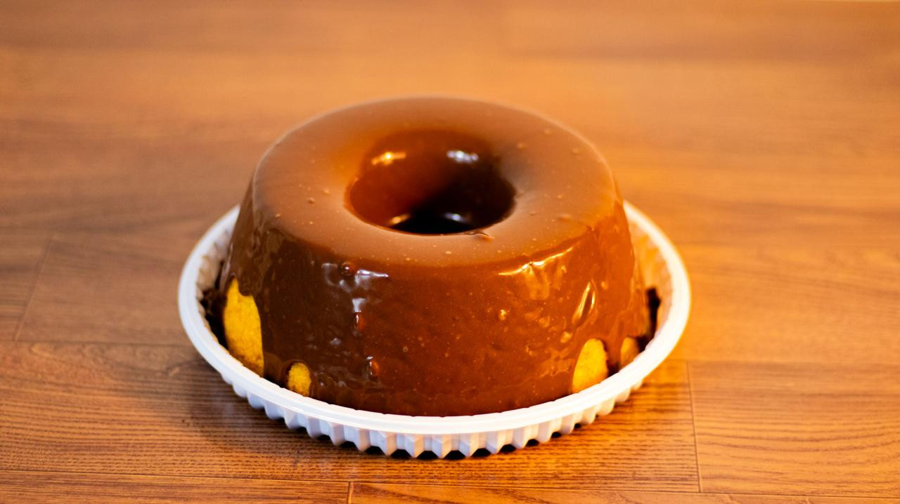 Cenoura com ganache- Bolo Caseiro