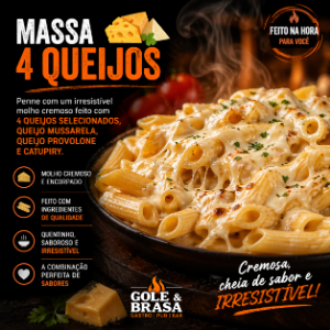 MASSA 4 QUEIJOS