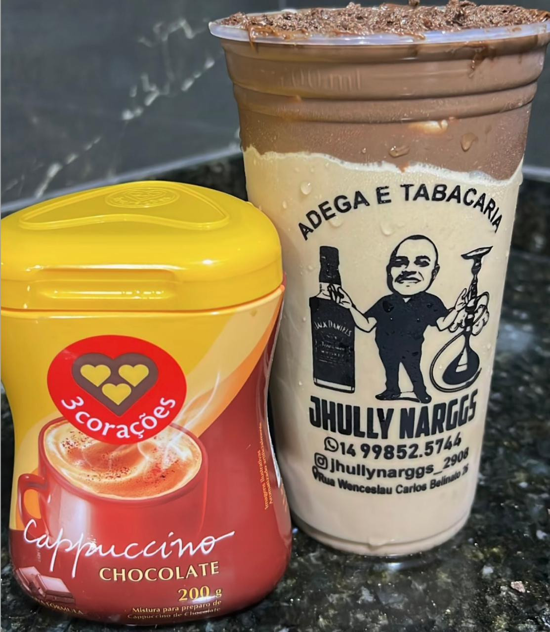 BATIDINHA CAPUCCINO COM NUTELLA 