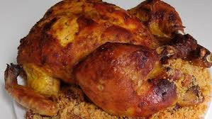 FRANGO ASSADO COM FAROFA