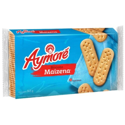 Biscoito Maizena Pacotes Individuais Aymoré 345g