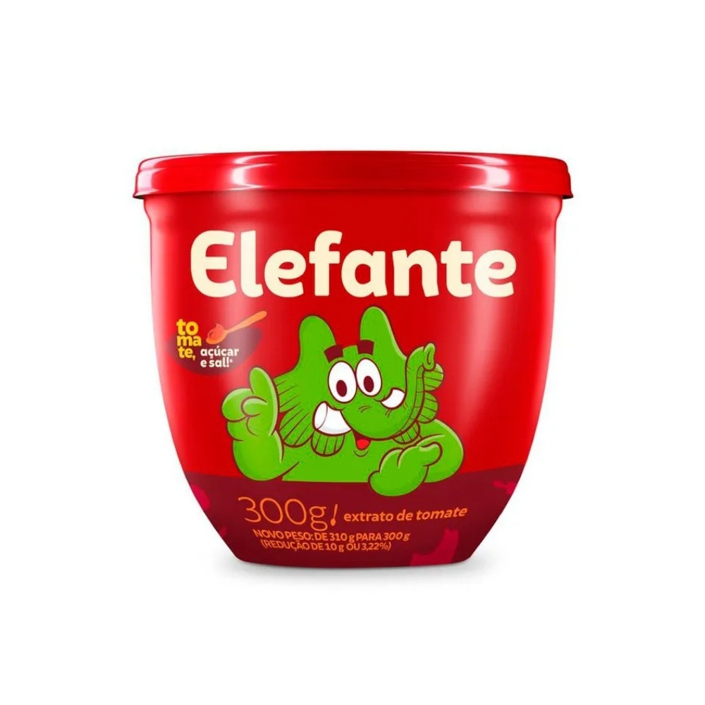 EXTRATO DE TOMATE ELEFANTE POTE 300G
