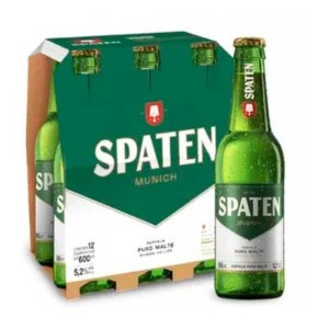 SPATEN LONG NECK 350ML PACK 6UN