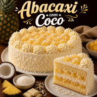 BOLO ABACAXI COM COCO
