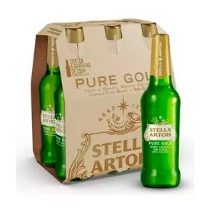 STELLA ARTOIS PURE GOLD  PACK C/6UND.
