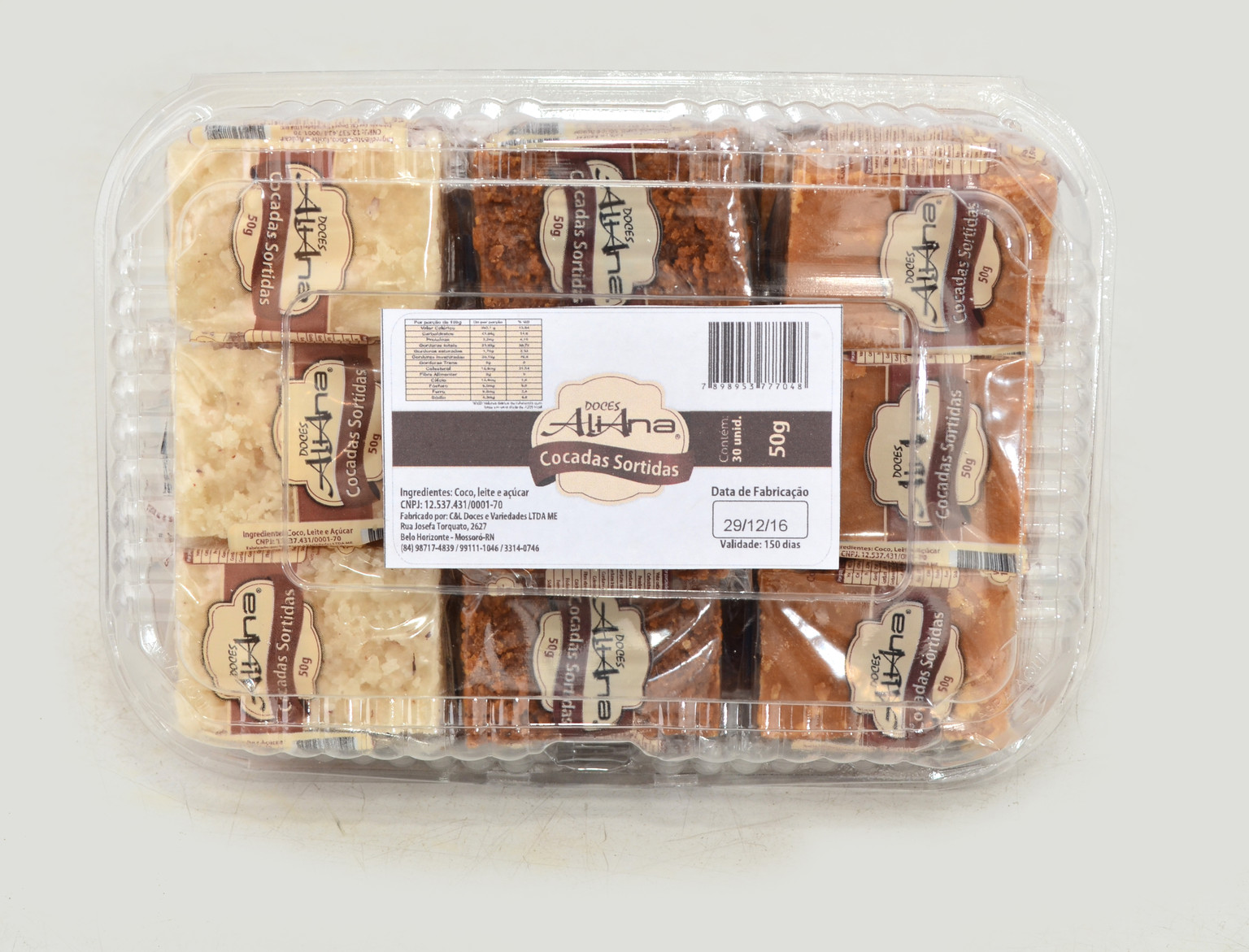 COCADAS SORTIDAS ALIANA 50G