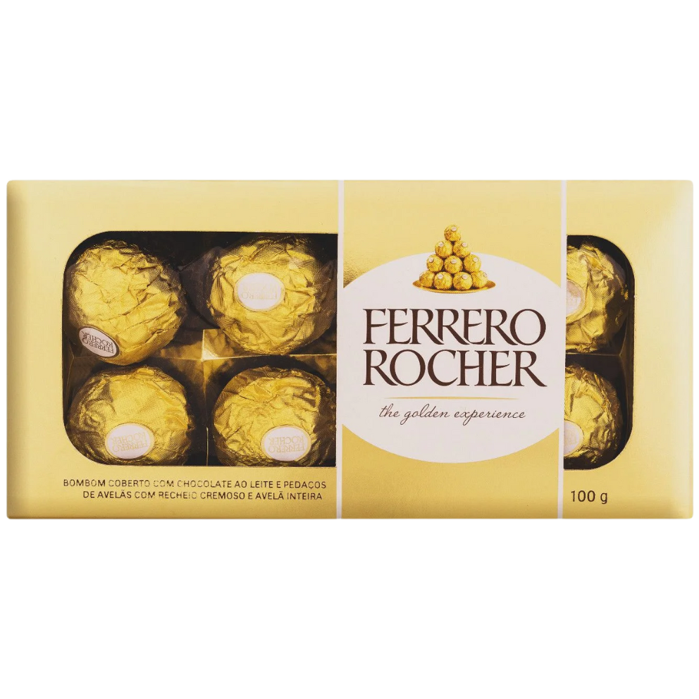 BOMBOM FERRERO ROCHER 100G C/8UN