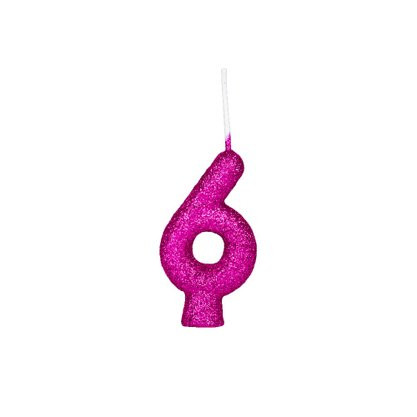 VELA CINT.GLITER PINK REGINA N°6