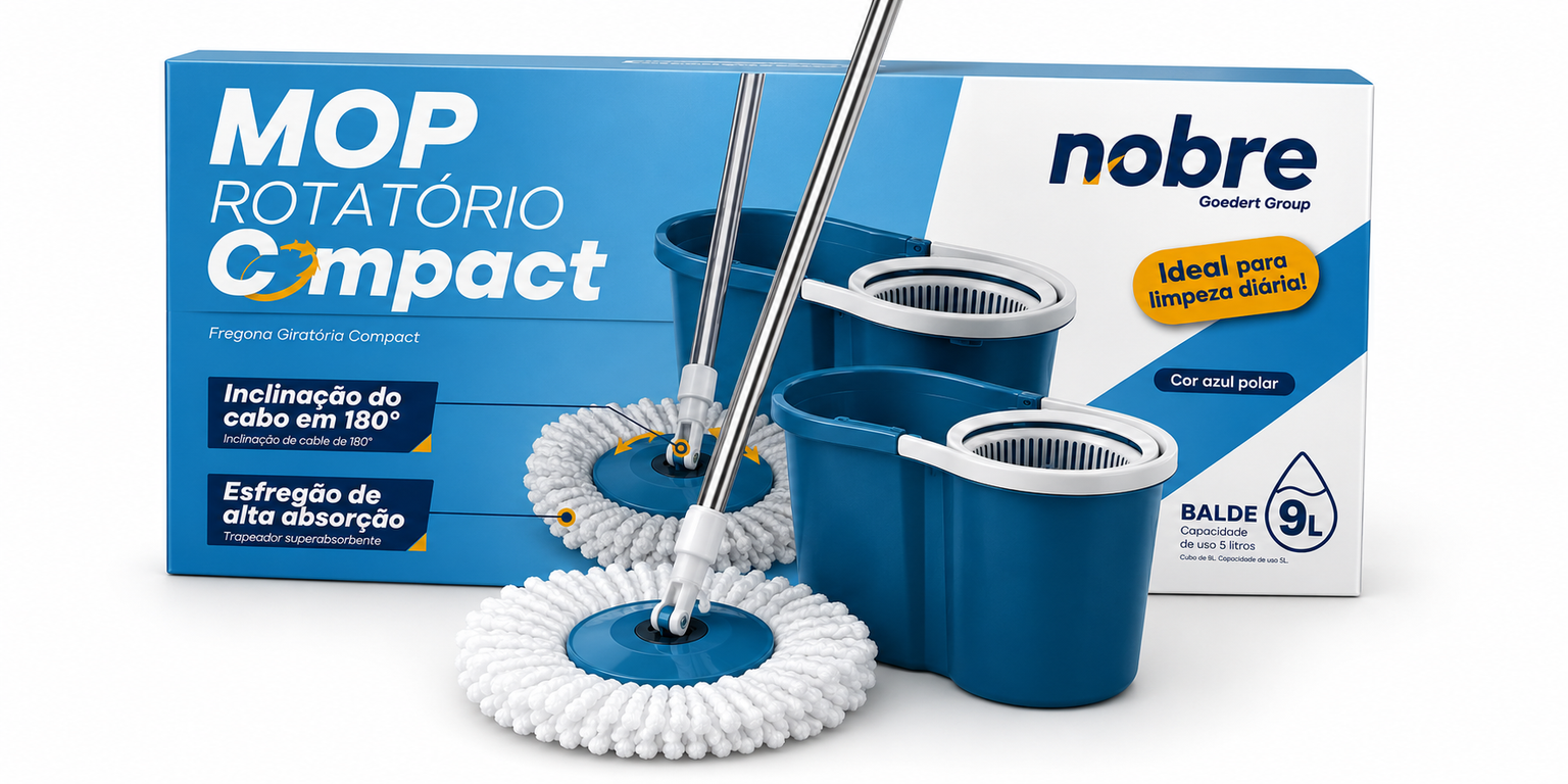 Mop Rotatório Compact Azul Polar - 9L