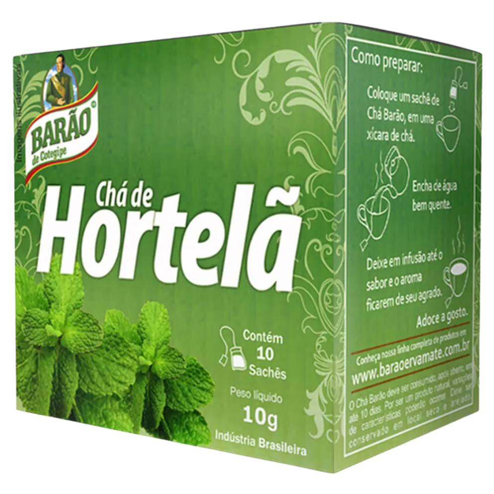 CHA BARAO HORTELA 10G C/10UN