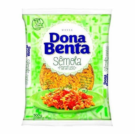 MACARRÃO PARAFUSO SÊMOLA DONA BENTA 500g