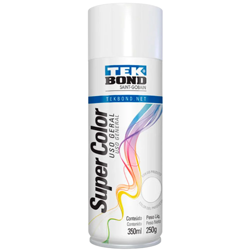 TINTA SPRAY TEK BOND BRANCO BRILHANTE USO GERAL 350ML