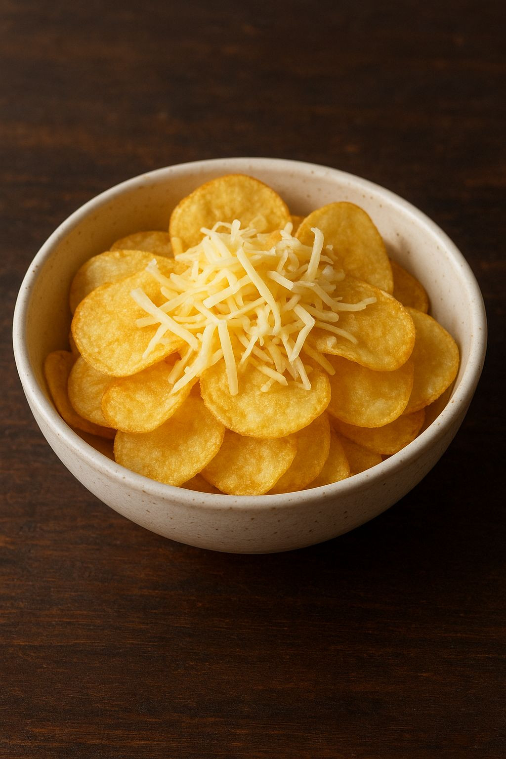 PORCAO DE CHIPS COM QUEIJO