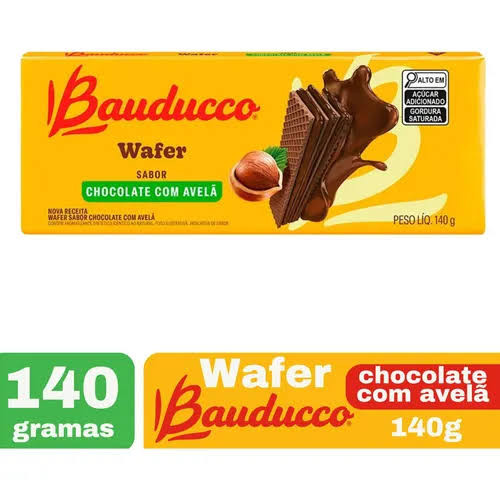 WAFER BAUDUCCO CHOCOLATE COM AVELA 140G