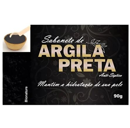 SABONETE ARGILA PRETA 90G