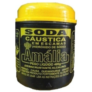 SODA CAUSTICA EM ESCAMA AMALIA 400G