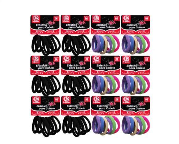 ELASTICO P/ CABELO C/6UN CADA