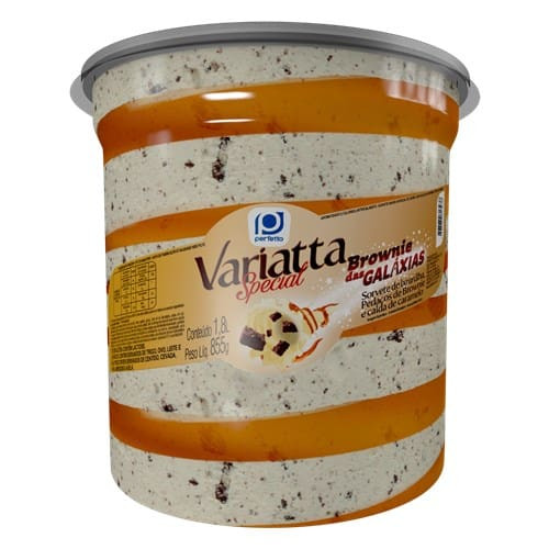 Sorvete Perfetto Variatta Brownie Galaxias 1,8 Litros