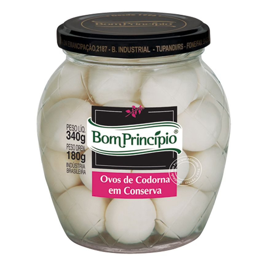 Ovo de codorna Bom Principio 180g