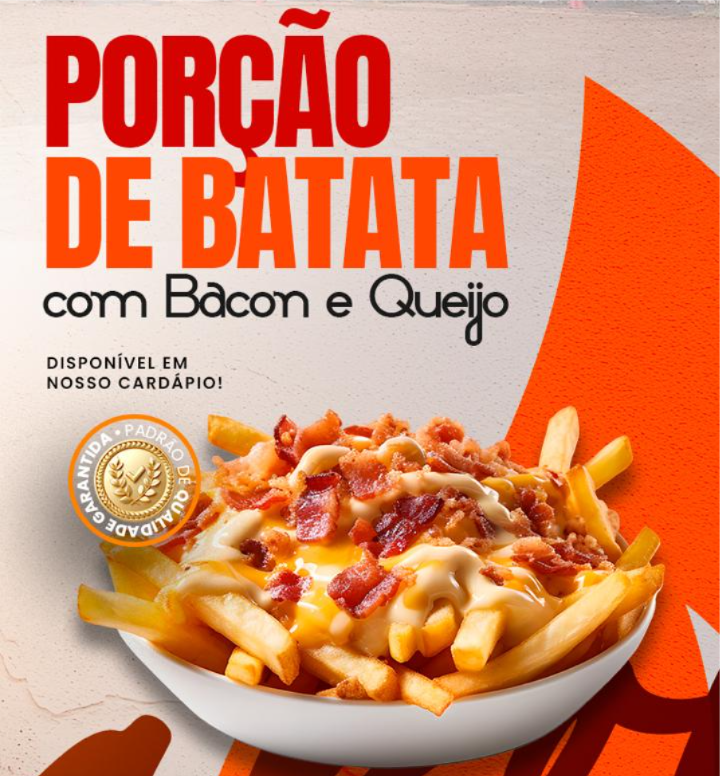 BATATA COM QUEIJO E BACON
