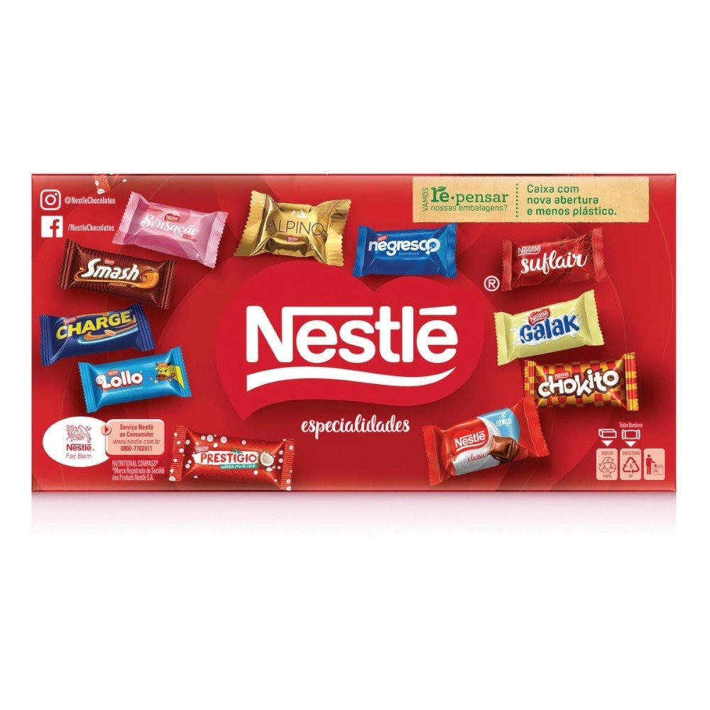 CAIXA DE CHOCOLATE NESTLE ESPECILIDADES 251G