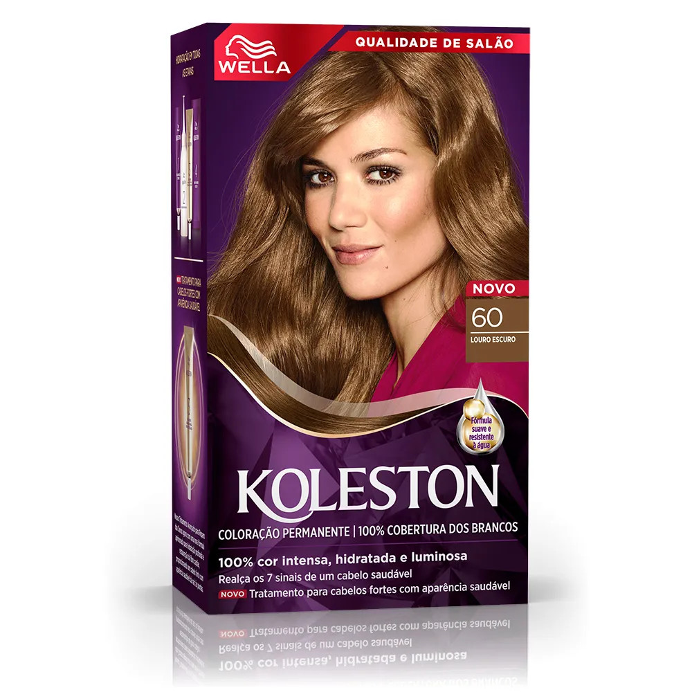 COLORAÇÃO TINTURA KOLESTON 60 LOURO ESCURO