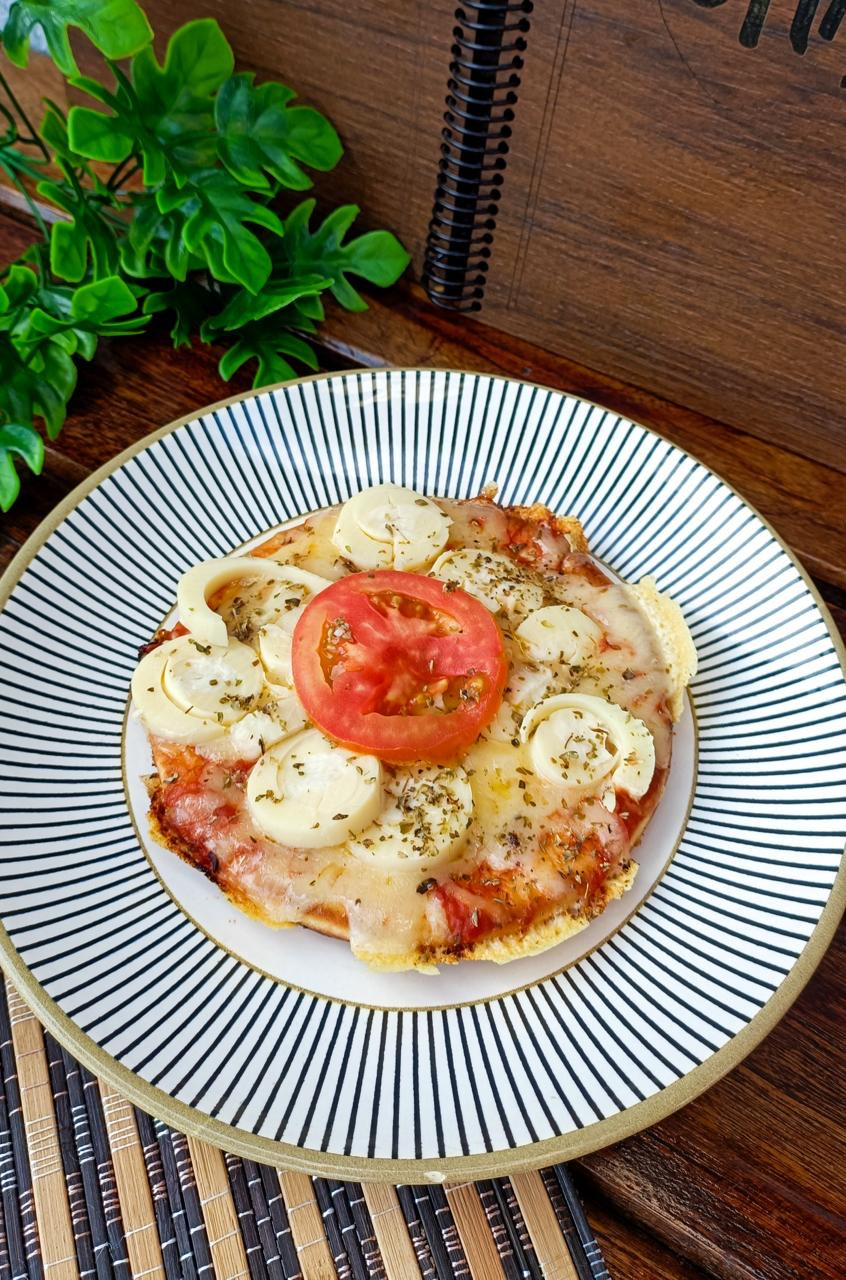 PIZZA BROTINHO DE PALMITO 🍕🌿🧀🍅