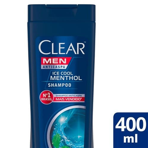 Shampoo Anticaspa Men Ice Cool Menthol Clear 400ml
