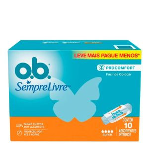 ABSORVENTE INTERNO SEMPRE LIVRE OB "SUPER" C/10UN