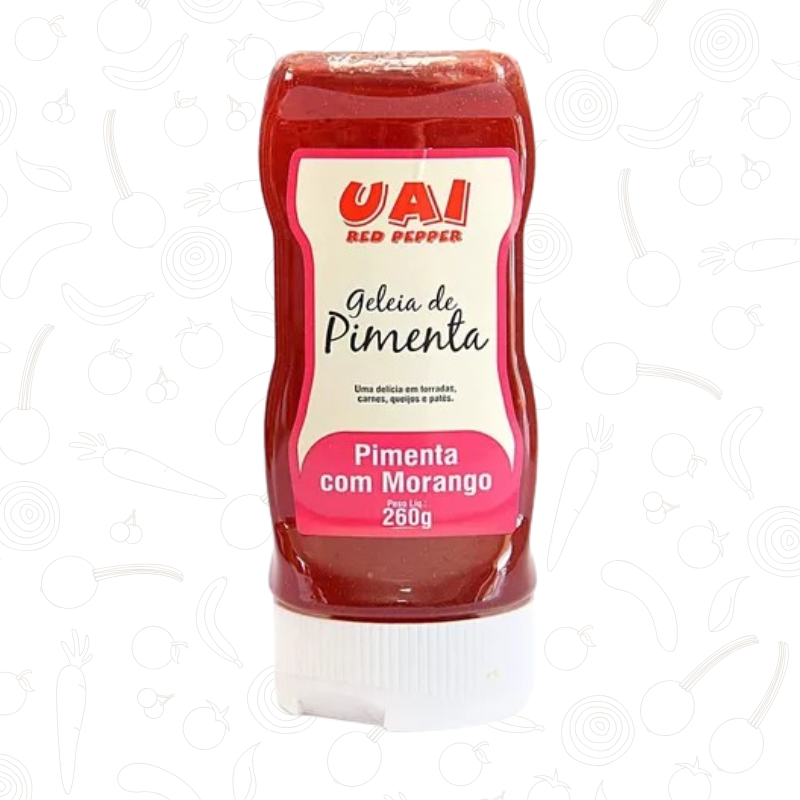 Geleia de Pimenta com Morango Uai 260g
