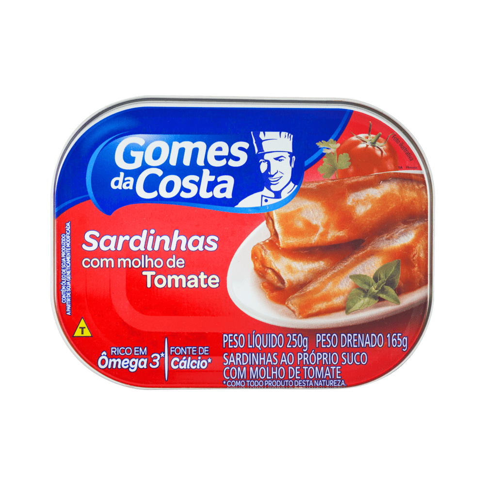 SARDINHA GOMES DA COSTA C/ TOMATE 250G