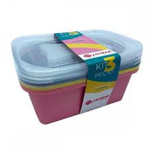 CONJUNTO COM 3 POTES 1270ML JAGUAR